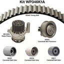 Dayco WP346K1A Engine Timing Belt Kit with Water Pump