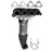 Eastern Convertors 40846 Catalytic Converter with Integrated Exhaust Manifold - Front