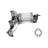 Eastern Convertors 41035 Catalytic Converter with Integrated Exhaust Manifold - Front Right