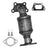 Eastern Convertors 50550 Catalytic Converter with Integrated Exhaust Manifold - Front Right