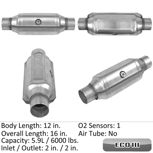 Eastern Convertors 92624 Catalytic Converter - Center