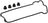 Elring 475.830 Engine Valve Cover Gasket Set - Left