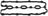 Elring 725.860 Engine Valve Cover Gasket - Upper