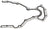 Elring 948.270 Engine Crankcase Half Gasket - Rear
