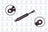 FCS 84003 Hood Lift Support - Front