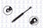FCS 84106 Hood Lift Support - Front