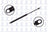 FCS 84457 Deck Lid Lift Support - Rear