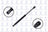 FCS 86373 Trunk Lid Lift Support - Rear