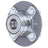 FAG 102143 Wheel Bearing and Hub Assembly - Rear