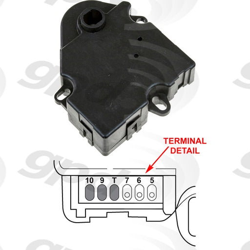 Global Parts 1712077 HVAC Recirculation Door Actuator