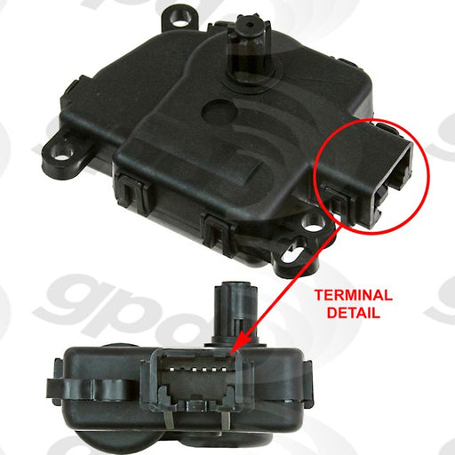 Global Parts 1712302 HVAC Recirculation Door Actuator