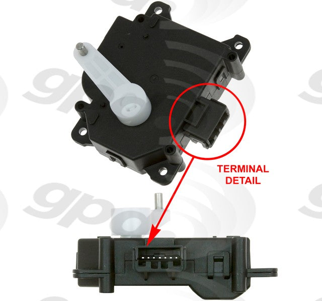 Global Parts 1712322 HVAC Recirculation Door Actuator