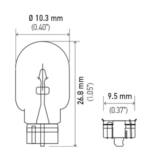Hella 168TB Clock Light Bulb