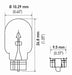 Hella 2821TB Automatic Transmission Indicator Light Bulb - Front, Inner, Outer or Rear