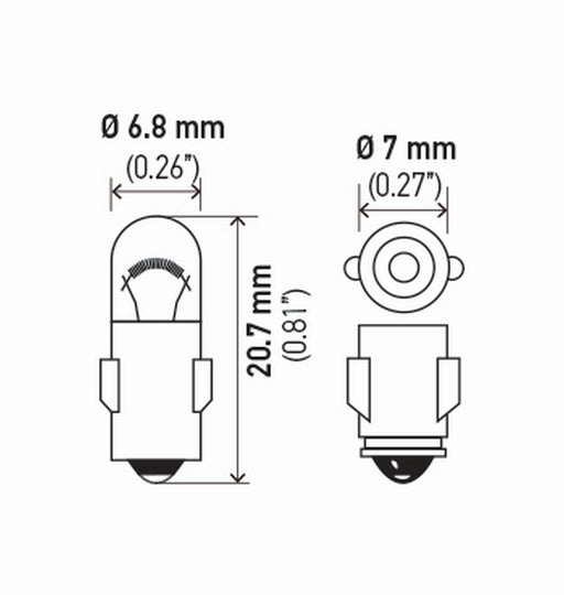 Hella 3898TB Clock Light Bulb