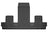 Husky WeatherBeater Floor Mats for Enclave/Traverse [Covers Rear (3rd) Row, Black] | 14261