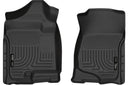 Husky WeatherBeater Floor Mats for Cadillac/Chevrolet/GMC [Covers Front Row, Black] | 18201