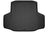 Husky WeatherBeater Floor Mats for 2021 2020 2019 2018 Honda Accord [Covers Cargo (Trunk), Black] | 44131
