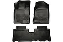 Husky WeatherBeater Floor Mats for 2014 2013 2012 Chevrolet Captiva Sport [Covers Front & Rear Row, Black] | 96321