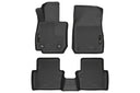 Husky WeatherBeater Floor Mats for 2019 2018 2017 2016 Mazda CX-3 [Covers Front & Rear Row, Black] | 96701