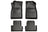 Husky WeatherBeater Floor Mats for 2015 2014 2013 2012 2011 Chevrolet Volt [Covers Front & Rear Row, Black] | 98181