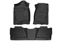 Husky WeatherBeater Floor Mats for Chevrolet/GMC [Covers Front & Rear Row, Black] | 98201