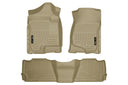 Husky WeatherBeater Floor Mats for Cadillac/Chevrolet/GMC [Covers Front & Rear Row, Tan] | 98263