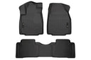 Husky WeatherBeater Floor Mats for 2015 2014 2013 2012 2011 2010 2009 Honda Pilot [Covers Front & Rear Row, Black] | 98421
