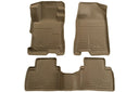 Husky WeatherBeater Floor Mats for 2009 2008 2007 2006 2005 2004 Toyota Prius [Covers Front & Rear Row, Tan] | 98523