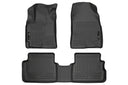 Husky WeatherBeater Floor Mats for Pontiac/Toyota [Covers Front & Rear Row, Black] | 98531