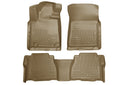 Husky WeatherBeater Floor Mats for 2011 2010 Toyota Tundra [Covers Front & Rear Row, Tan] | 98583