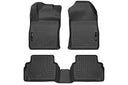Husky WeatherBeater Floor Mats for 2019 2018 2017 2016 2015 2014 2013 2012 2011 Ford Fiesta [Covers Front & Rear Row, Black] | 98751