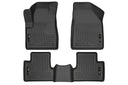 Husky WeatherBeater Floor Mats for 2015 2014 Jeep Cherokee [Covers Front & Rear Row, Black] | 99031