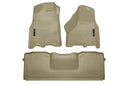 Husky WeatherBeater Floor Mats for Dodge/Ram [Covers Front & Rear Row, Tan] | 99043
