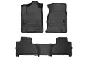 Husky WeatherBeater Floor Mats for Tahoe/Yukon [Covers Front & Rear Row, Black] | 99201