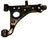 Suspensia X37CJ3165 Suspension Control Arm and Ball Joint Assembly - Front Right