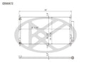 Koyorad CD080672 A/C Condenser