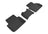 MAXpider Rubber Floor Mats for 2020 2019 2018 2017 2016 2015 Acura TLX [Covers Rear (2nd) Row, Black] L1AC00921509