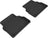 MAXpider Rubber Floor Mats for 2017 2016 2015 2014 2013 2012 2011 Audi A8 Quattro [Covers Rear (2nd) Row, Black] L1AD03121509