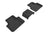 MAXpider Rubber Floor Mats for Audi [Covers Rear (2nd) Row, Black] L1AD04021509