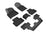 MAXpider Rubber Floor Mats for Q7/SQ7 [Covers Front & Both Rear Rows, Black] L1AD04101509