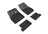 MAXpider Rubber Floor Mats for Audi [Covers Front & Rear Row, Black] L1AD04601509