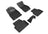 MAXpider Rubber Floor Mats for Audi [Covers Front & Rear Row, Black] L1AD05401509