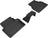 MAXpider Rubber Floor Mats for Audi [Covers Rear (2nd) Row, Black] L1AD05421509