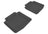 MAXpider Rubber Floor Mats for 2009 2008 2007 2006 2005 Buick LaCrosse [Covers Rear (2nd) Row, Black] L1BC00221509