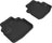 MAXpider Rubber Floor Mats for 2011 2010 2009 2008 2007 2006 Buick Lucerne [Covers Rear (2nd) Row, Black] L1BC01721509
