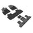 MAXpider Rubber Floor Mats for 2021 2020 2019 2018 Buick Enclave [Covers 1st 2nd & 3rd Row, Black] L1BC04001509
