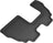 MAXpider Rubber Floor Mats for 2013 2012 2011 2010 2009 2008 2007 BMW X5 [Covers Rear (3rd) Row, Black] L1BM05131509