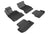 MAXpider Rubber Floor Mats for BMW [Covers Front & Rear Row, Black] L1BM05801509