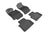 MAXpider Rubber Floor Mats for 2019 2018 2017 2016 2015 2014 Cadillac CTS [Covers Front & Rear Row, Black] L1CD01001509